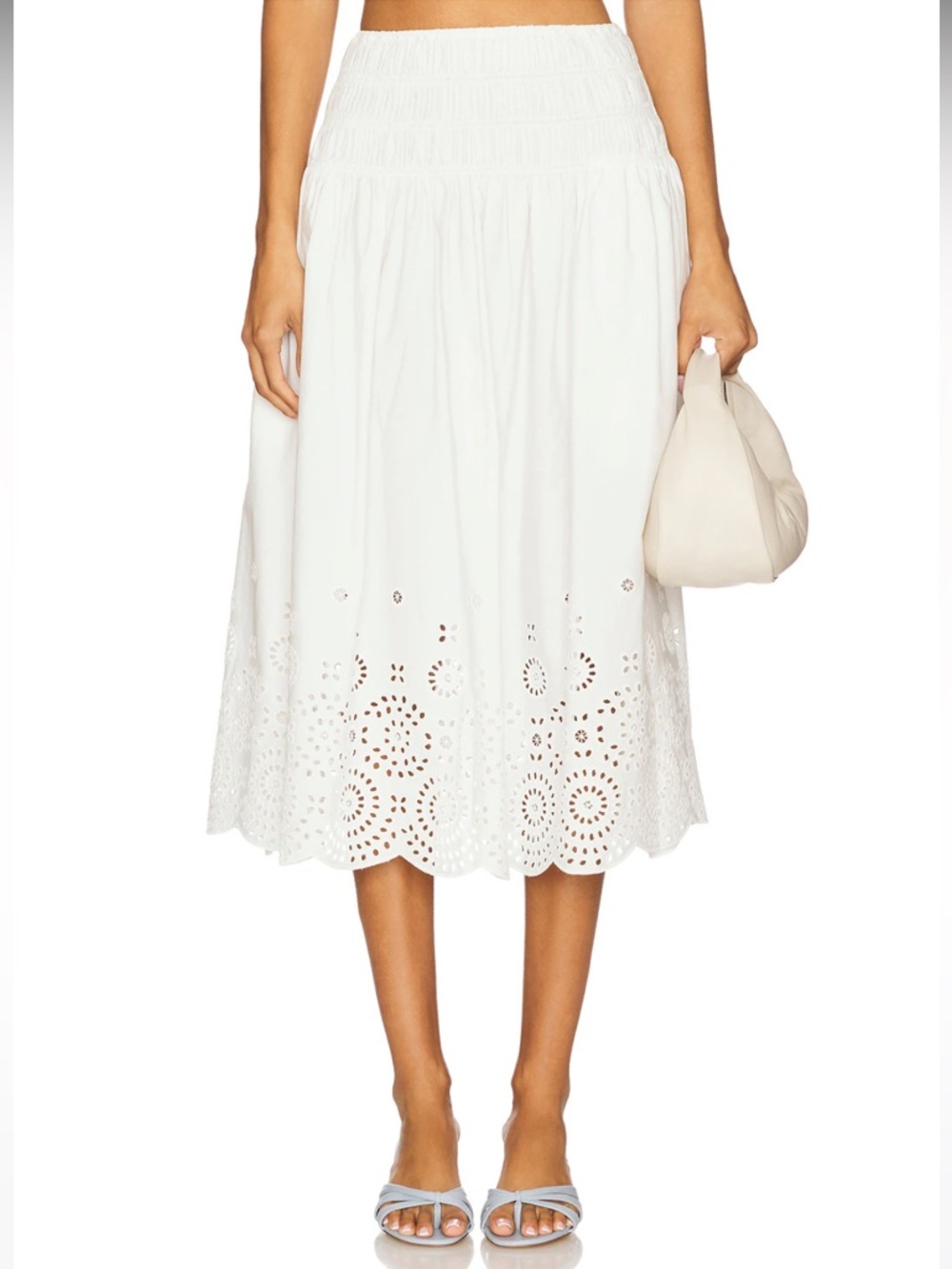 NWT! L'Academie by Marianna Lya Midi Skirt in White